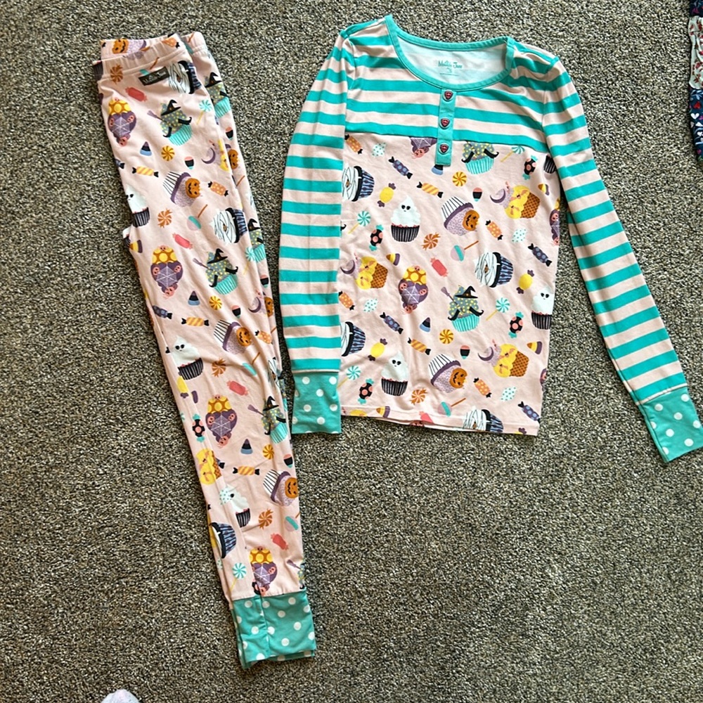 Halloween Matilda Jane pajamas. SO cute and SO soft.